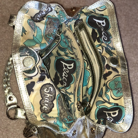 THE SAK (Hobo Satchel) Metallic Gold- 100% LEATHER - Picture 6 of 8